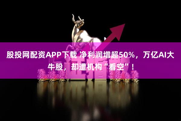股投网配资APP下载 净利润增超50%，万亿AI大牛股，却遭机构“看空”！